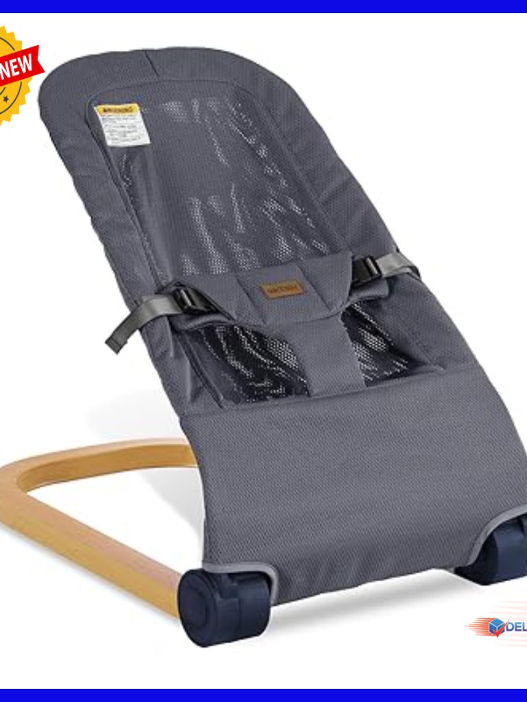 Portable Baby Bouncer Seat With 3 Height Adjustments 06 Months